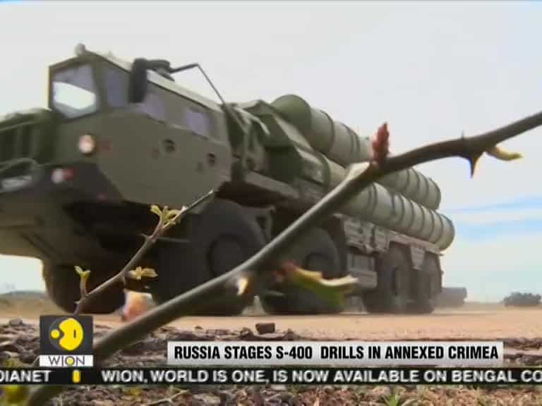 Russia stages S-400 drills in annexed Crimea