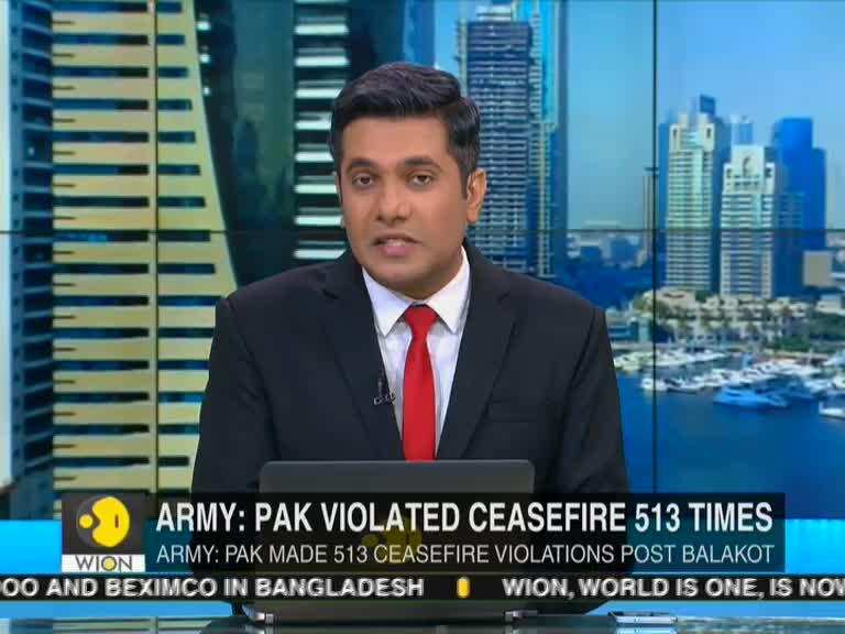 Indian Army: Pakistan breaks ceasefire 513 times post Balakot air strike