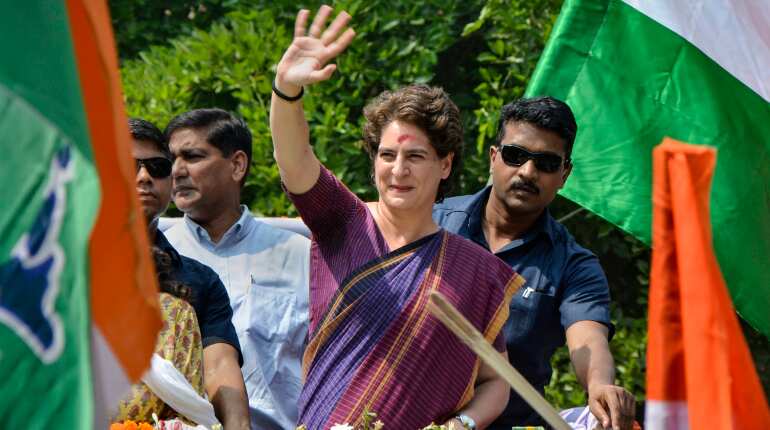 Priyanka Gandhi holds meeting with UP Congress leaders to discuss 'Bharat Bachao' rally preparations