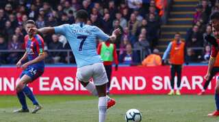 Raheem Sterling double helps Manchester City beat Crystal Palace and top table