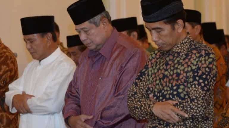 Prayers calling for Widodo's success