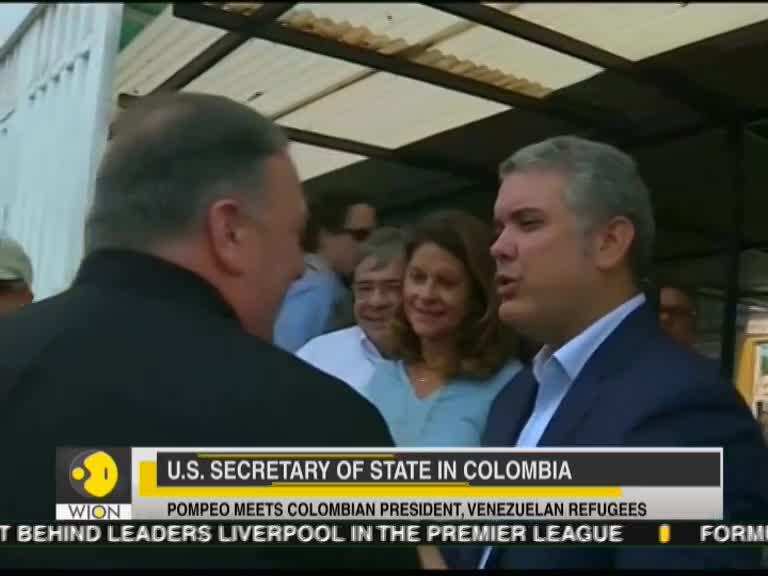 Mike Pompeo visits Venezuelan border with Colombian President Duque