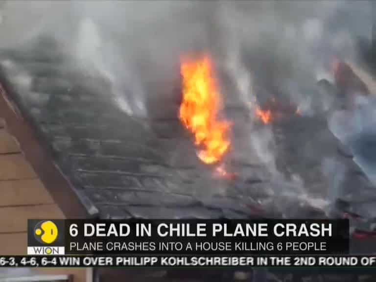 At least six dead after plane crashes into house in Chile