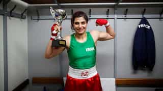 Iranian female boxer Sadaf Khadem cancels return home after arrest warrant issued