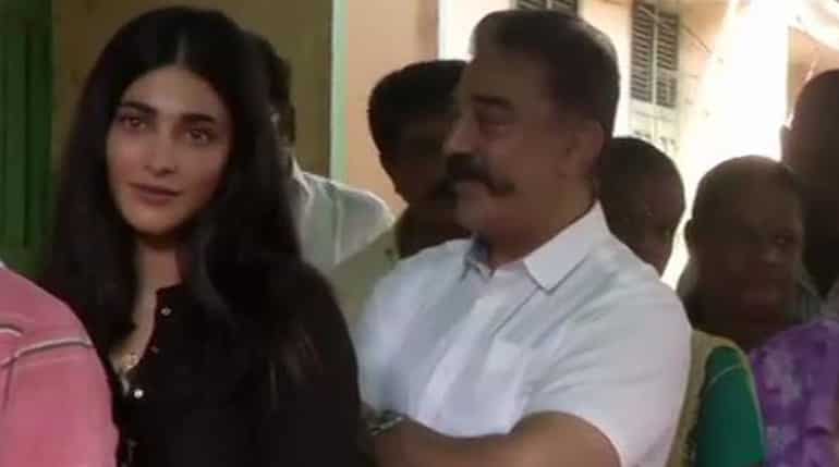 Kamal Haasan with daughter Shruti Haasan