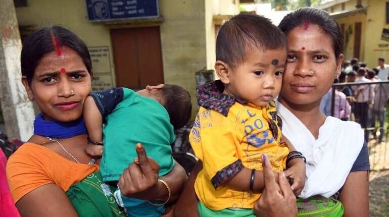 Voters in Assam