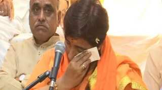 Sadhvi Pragya breaks down recalling 'torture' during custody