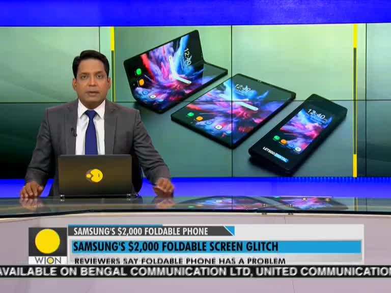Samsung's $2,000 foldable phone has a foldable screen glitch