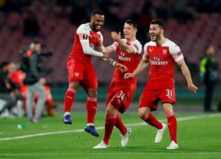 Europa League: Magnificent Lacazette free kick sends Arsenal into semis