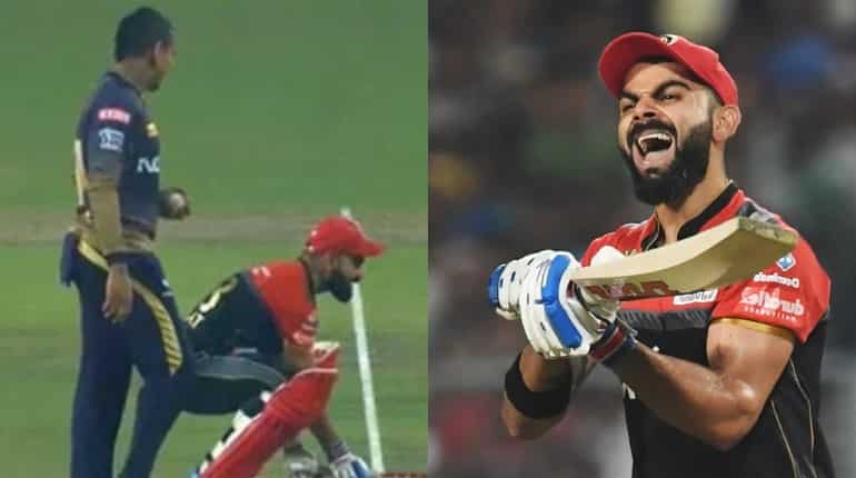 Watch: Virat Kohli's hilarious reaction after avoiding 'Mankad' run out against Kolkata Watch: Virat Kohli's hilarious reaction after avoiding 'Mankad' run out against Kolkata