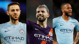 Three Manchester City players make it to the six-man shortlist for PFA award