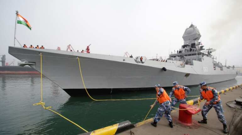 India sents the missile destroyer 'INS Kolkata'
