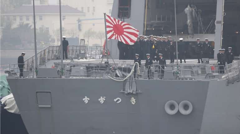Japan sends 'destroyer' to Qingdao