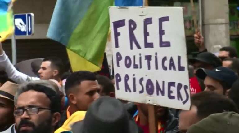Thousands protest in Morocco demanding release of jailed activists
