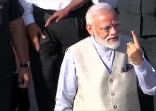Lok Sabha polls 2019: PM Modi casts his vote in Ahmedabad