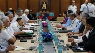 Nirmala Sitharaman addresses top Navy officials on country's security challenges
