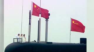 Chinese navy shows off new warship in 70th anniversary parade