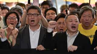 Hong Kong democracy leaders jailed over Umbrella Movement protests