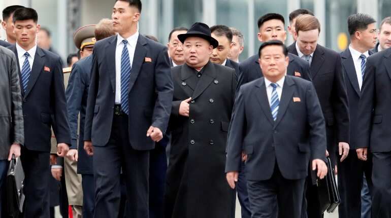North Korea's Kim arrives in Russia's Vladivostok for summit with Putin North Korea's Kim arrives in Russia's Vladivostok for summit with Putin