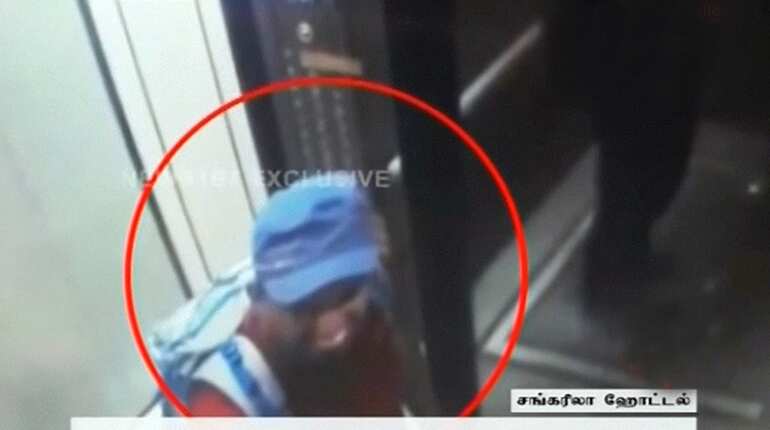 CCTV footage of suspected suicide bombers behind Shangri-La hotel blast