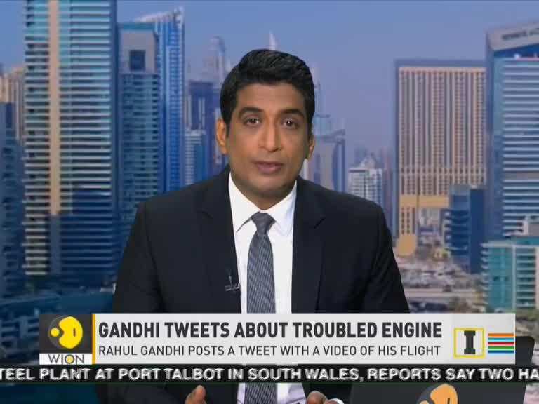 Congress chief tweets of engine trouble on flight to patna; apologises for delay in rallies