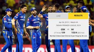 IPL 2019: Rohit Sharma-led Mumbai beat Chennai by 46 runs