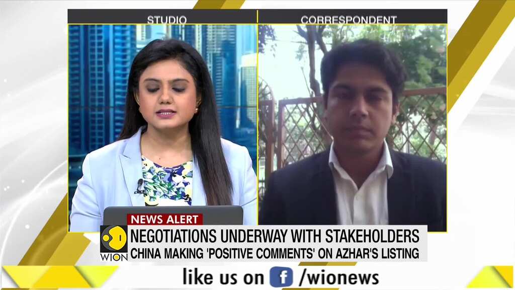 China making positive comments on Azhar's listing