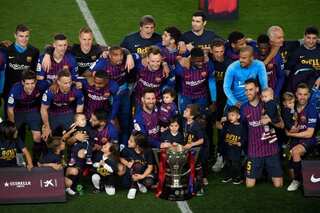 Messi fires Barcelona to eighth La Liga title in 11 years