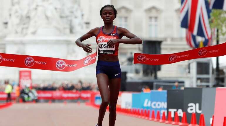 In the women's race, Mary Keitany was favourite