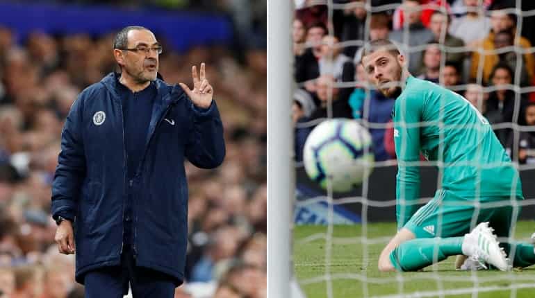 Maurizio Sarri defends David de Gea after he gifted Chelsea equaliser against Manchester United