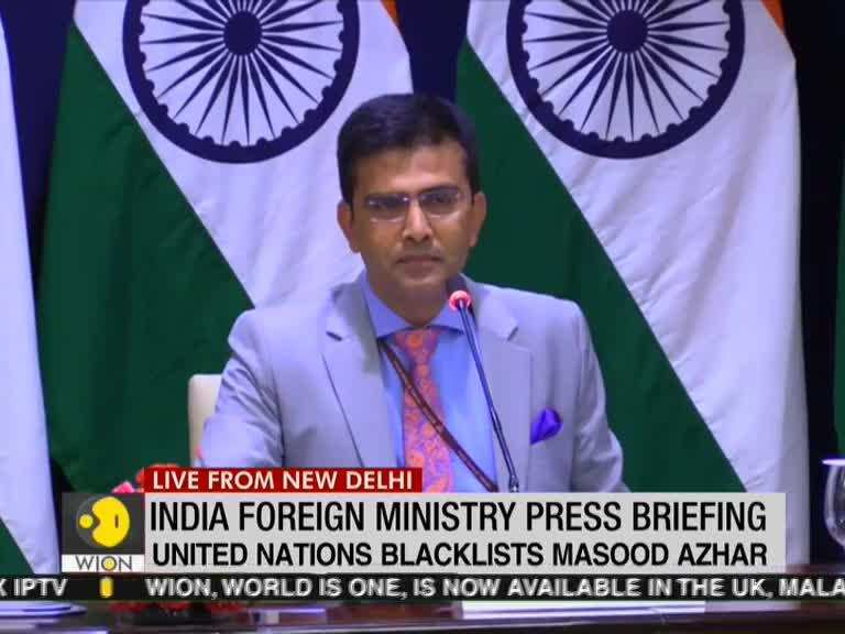 Indian Foreign Ministry press briefing over Masood Azhar blacklisting