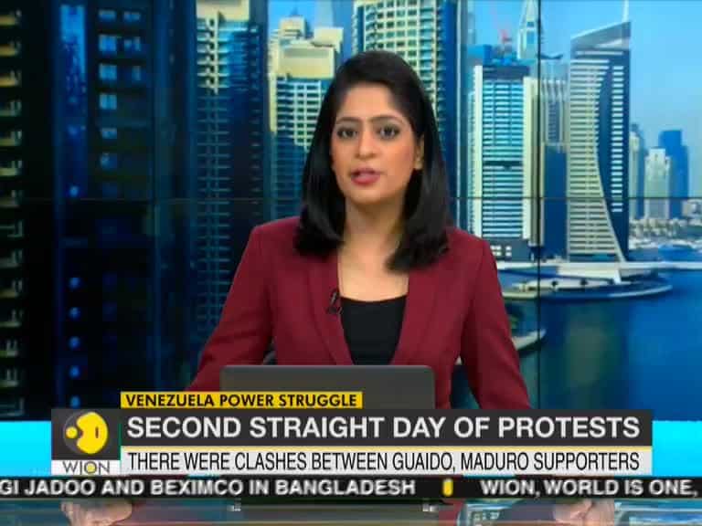 Venezuela crisis: Protesters throw stones at Valencia security forces