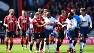 Bournemouth defeat nine-man Tottenham Hotspur 1-0