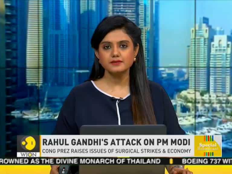 Rahul Gandhi attacks PM Modi, raises issue of surgical strikes and economy
