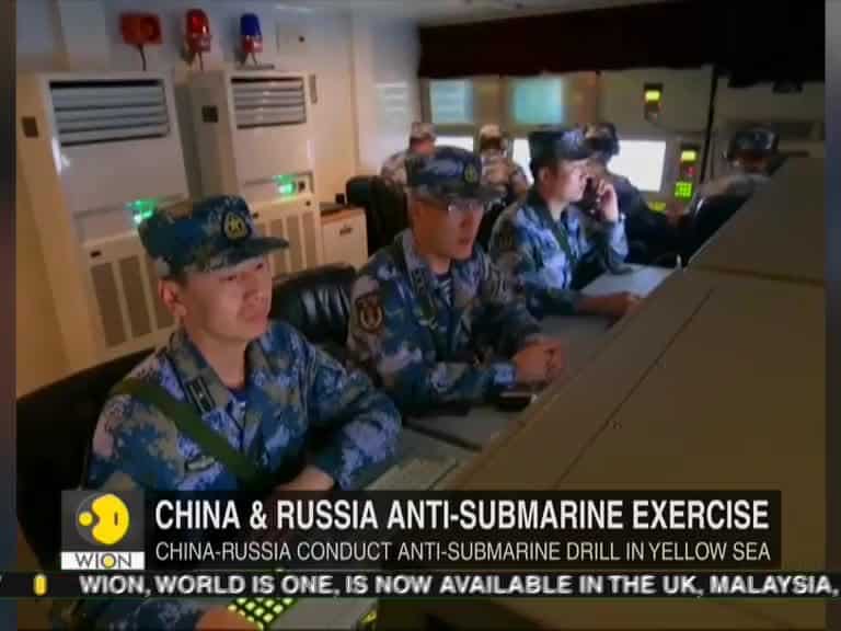 China-Russia display joint naval might.