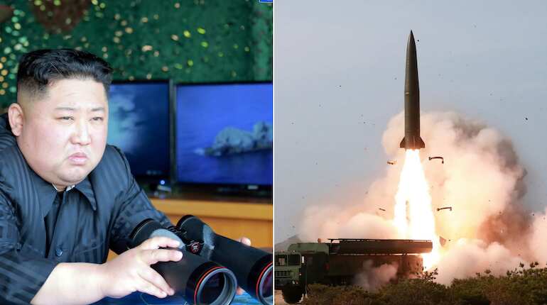 North Korea tests two missiles shortly after Donald Trump says received 'beautiful letter' from Kim Jong-un