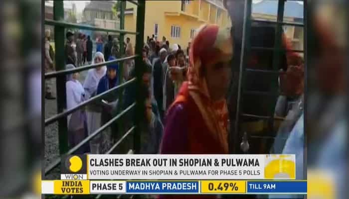 Clashes broke out in Shopian & Pulwama