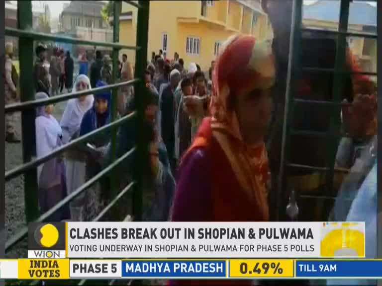 Clashes broke out in Shopian & Pulwama