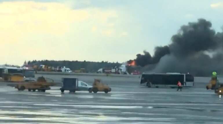 'Plane managed to land on its second attempt'