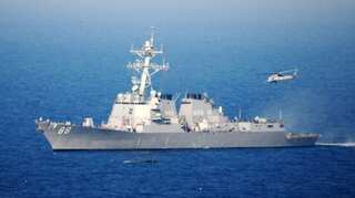 US warships Preble, Chung Hoon sail near Spratly Islands in South China Sea