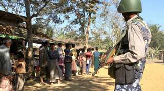 Myanmar village in army lockdown 'running out of food'