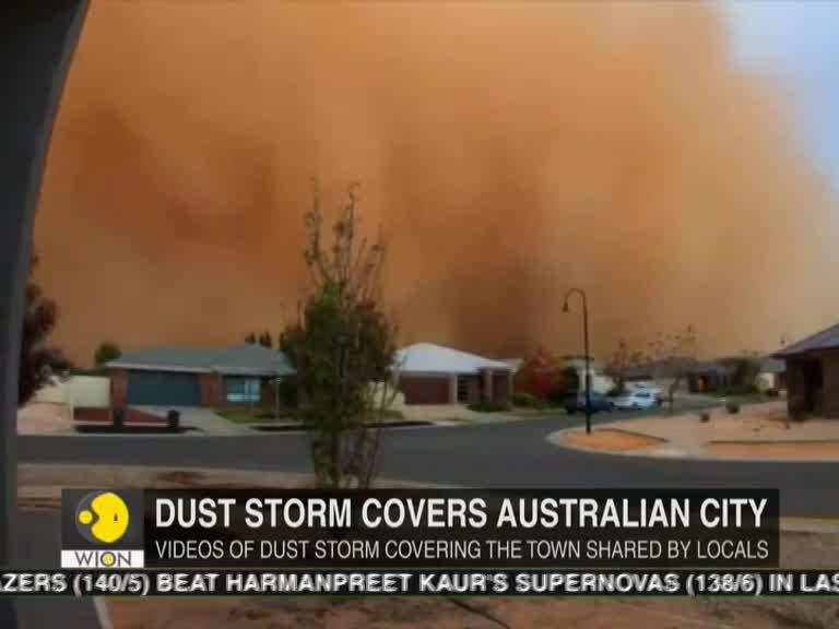 Dust storm plunges Australian city in brief darkness