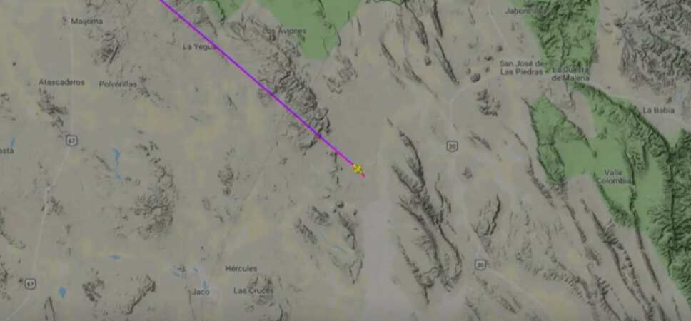 Jet crashes in mountain region in Mexico, no survivors found