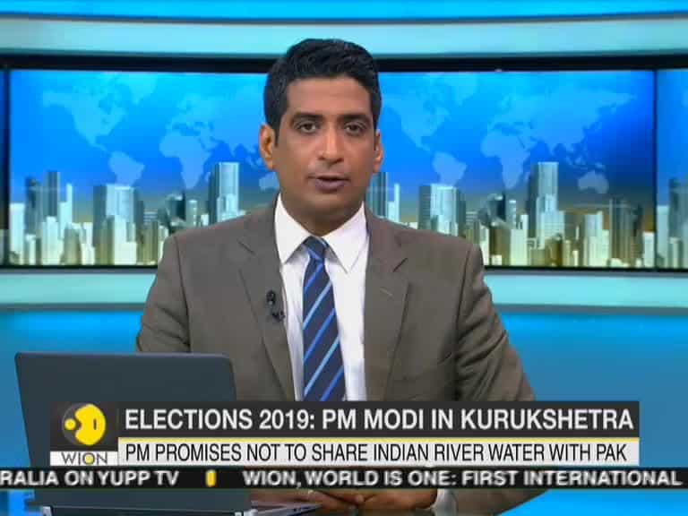 PM Modi promises not to share India river water with Pakistan at Kurukshetra rally