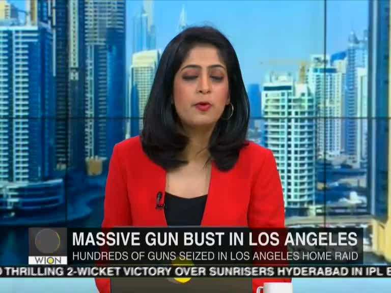 Hundreds of guns seized in Los Angeles home raid