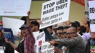Uber drivers go on strike in London, US ahead of IPO