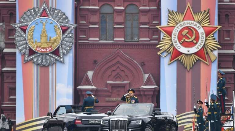 Russian Defence Minister at Victory Day parade