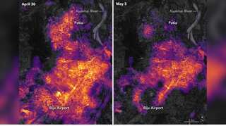Cyclone Fani: NASA shares before-after photos of power outage caused by storm in Odisha