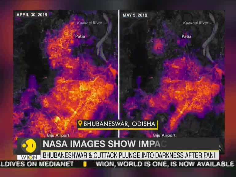 NASA releases images of power situation after Fani