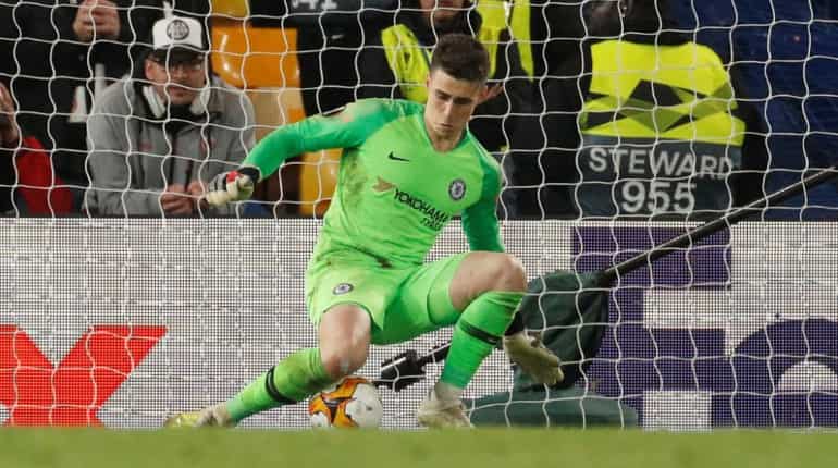 Kepa Arrizabalaga's heroics in shootout against Eintracht Frankfurt puts Chelsea in Europa Cup final Kepa Arrizabalaga's heroics in shootout against Eintracht Frankfurt puts Chelsea in Europa Cup final